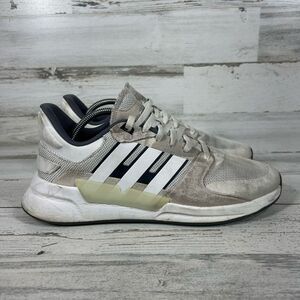 Adidas Womens Lace-Up Athlete Running Shoes White Size 9.5‎